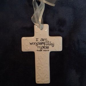 Ceramic cross psalm139:14